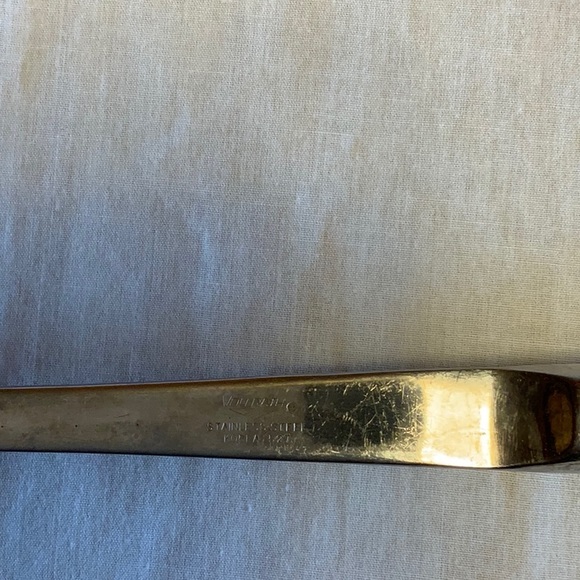 Glass Serving Plate with Beads & Silver Metal,  Matching Spoon & Candle Votives - Picture 7 of 8